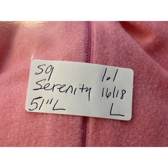 VTG Serenity Zip Robe Womens Large Pink Brushed Acetate Tricot 60s 70s Housecoat - Picture 13 of 13